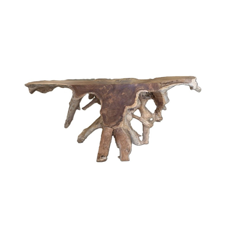 Console Trala en Racine de Teck 180 cm