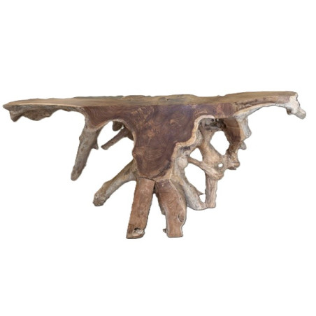 Console Trala en Racine de Teck 180 cm