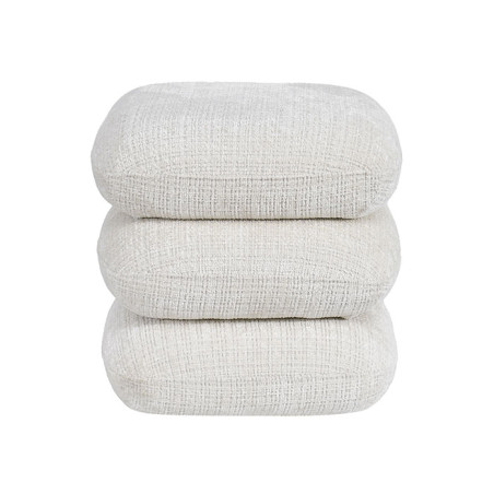 Pouf Tournant FLOW Blanc- CASITA