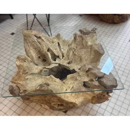 Table basse  Racine de teck -  ∅ 60 cm