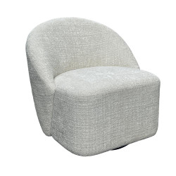 Fauteuil Tournant MARYLIN Blanc - CASITA