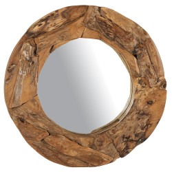 Miroir AMIRO en Teck Massif -CASITA