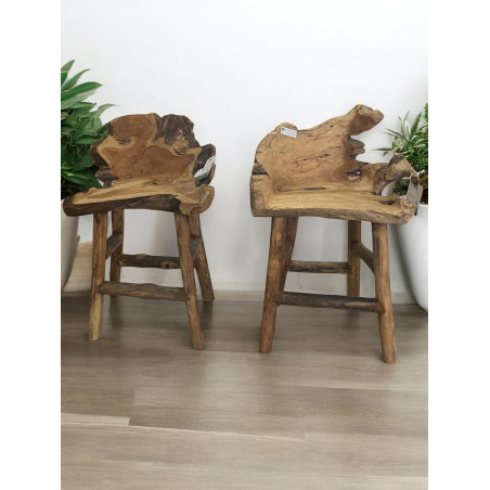 Tabouret en teck